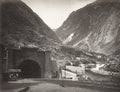 Gotthard Rail Tunnel Switzerland Alps Mountain Valley Railway Vtg. Photo 19thC.