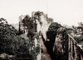 Chepstow Castle Wales Marten's Tower Ivy Covered Ruins Vtg. Photo 19thC.