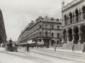 Bristol Queen's Road Street Scene Architecture Shops Carts Vtg. Photo 19thC.