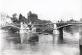 La Fert-sous-Jouarre Destroyed Bridge Wreckage German Troops Vtg. Photo WW1