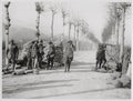WW1 British Troops Barricade Road Front Line Italy Soldiers Vtg. Photo