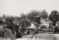 Hampton Ferry Evesham West Midlands River Crossing People Vtg. Photo 19thC.