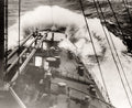 SS Bremen Ship Heavy Seas Atlantic Storm Ocean Liner Waves Vtg. Photo 20thC.