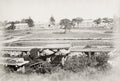 Takebashi Barracks Imperial Guard Tokyo Japan Military Vtg. Photo 19thC.