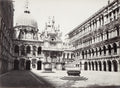 Doges' Palace Venice Italy Courtyard Architecture Clock Dome Vtg. Photo 19thC.
