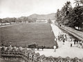 Kandy Ceylon Esplanade Bullock Cart Street Scene Colonial Vtg. Photo 19thC.