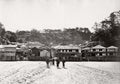 Enoshima Japan Entrance Coastal Village Traditional Buildings Vtg. Photo 19thC.