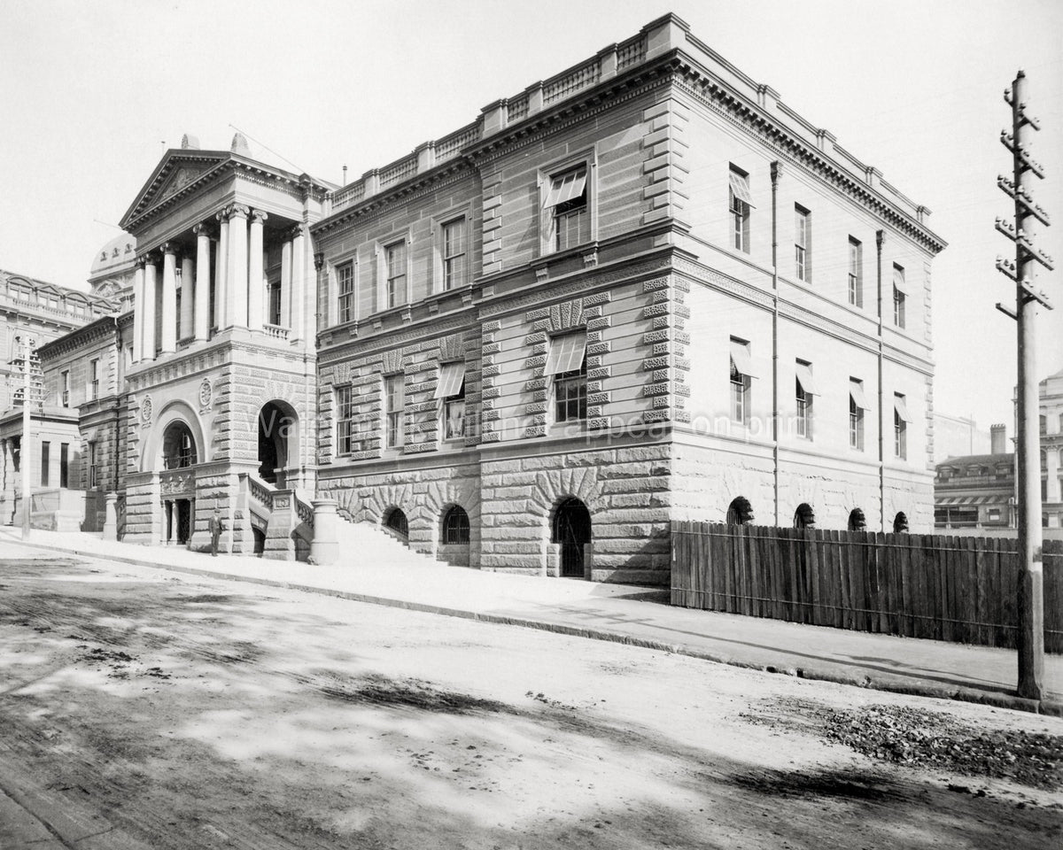 Sydney Australia Treasury Building Neoclassical Architecture Vtg. Photo 19thC.
