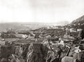 Gibraltar Arsenal Harbor Ships Fortifications Seascape Vtg. Photo 19thC.