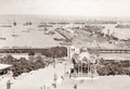 Odessa Port Ukraine Harbor Cityscape Potemkin Stairs Ships Vtg. Photo 19thC.