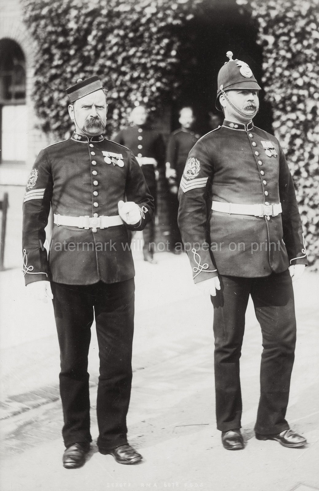 Royal Military Academy British Army Sergeants Regiment Vtg. Photo 20thC.
