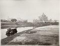 Lucknow India Chattar Manzil Umbrella Palace River Boats Vtg. Photo 19thC.