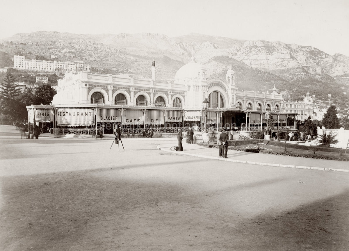 Cafe de Paris Monte Carlo Monaco Belle poque Architecture Vtg. Photo 19thC.