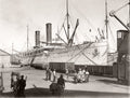 South Africa Durban Harbour Mail Boat Armadale Castle Port Vtg. Photo 19thC.