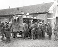 WW1 France Coffee Stall Soldiers Canteen Refreshments Western Vtg. Photo
