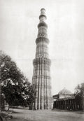 Delhi India Kutub Minar Tower Islamic Architecture Landmark Vtg. Photo 19thC.