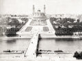 Paris Palais du Trocadero River Seine Exposition Architecture Vtg. Photo 20thC.