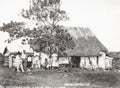 Cuba Native Family Home Farmer Rural Hut Children Vtg. Photo 19thC.