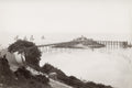 Weston-super-Mare Devon Pier Construction Sailboats Seaside Vtg. Photo 19thC.