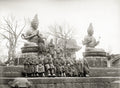 Tokyo Japan Children Buddhist Bronze Idols Statues Temple Vtg. Photo 19thC.