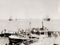 Ismailia Egypt Pier Harbour Ships Steam Launch Dock Maritime Vtg. Photo 19thC.