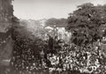 India Street Procession Crowd Festival Parade Cityscape Vtg. Photo 19thC.