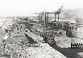 Seattle Washington Harbour Docks Industrial Cranes Trains Vtg. Photo 20thC.