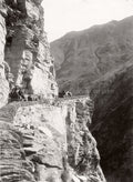New Zealand Skippers Canyon Wakatipu Horse Wagons Mountain Vtg. Photo 19thC.