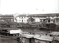 Macau China Waterfront Harbor Sampan Boats Buildings Vtg. Photo 19thC.