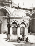 Constantinople Istanbul Water Fountain Mosque Courtyard Vtg. Photo 19thC.