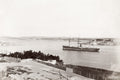 Sydney Harbour North Shore Australia Steamship Boats Seascape Vtg. Photo 19thC.