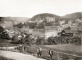 Karlsbad Karlovy Vary Czech Republic Cityscape Panorama Spa Vtg. Photo 19thC.