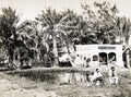 Ayun Musa Wells Moses Palestine Holy Land Oasis Palms Men Vtg. Photo 19thC.
