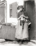 Fisherman's Daughter Robin Hood's Bay Woman Cottage Apron Vtg. Photo 19thC.