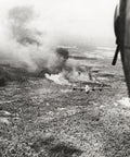 RAF Liberator Bomber Na Nien Thailand WWII Aerial View Bombing Vtg. Photo WW2