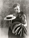 Buster Keaton 3 Ages Silent Film Actor Comedian Holding Vtg. Photo 19thC.