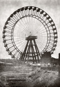 London Great Wheel Empire India Exhibition Ferris Vtg. Photo 19thC.