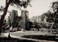 Berry Pomeroy Castle Totnes Devon Ruins Ivy Covered Gatehouse Vtg. Photo 19thC.