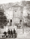 Athens Greece Tower Winds Soldiers Ancient Ruins Acropolis Vtg. Photo 19thC.