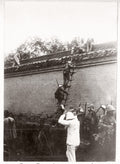 China Boxer Rebellion Yihetuan Movement Soldiers Scaling Wall Vtg. Photo 20thC.