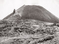 Mount Vesuvius Italy Volcano Lava Slopes Men Explorers Vtg. Photo 19thC.