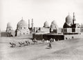 Cairo Egypt Tombs Caliphs Mamluk Necropolis Camel Train Vtg. Photo 19thC.