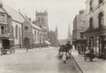 Dorchester High West Street Dorset Church Carriages Town Vtg. Photo 19thC.