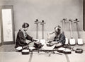Making Shamisen Japanese Craftsmen Musical Instruments Vtg. Photo 19thC.