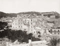 Ischia Earthquake Damage Ruins Devastation Buildings Rubble Vtg. Photo 19thC.