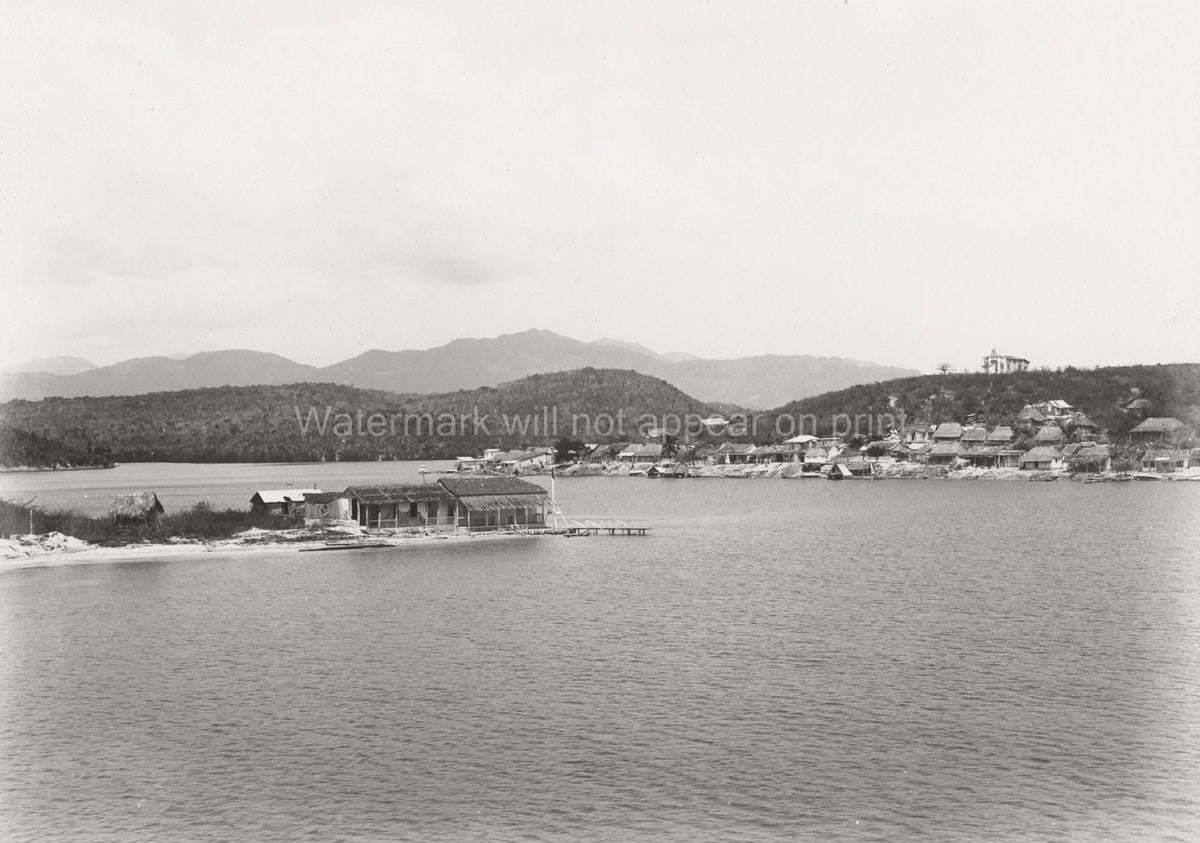 Cuba Smith Kay Santiago Harbour Coastal Village Waterfront Bay Vtg. Photo 19thC.
