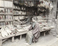 Japan Shoe Slipper Stall Shop Women Kimono Geta Zori Market Vtg. Photo 19thC.