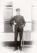 Lord Claude Hamilton White Star Line RMS Teutonic Officer Deck Vtg. Photo 19thC.
