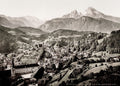 Berchtesgaden Germany Alpine Town Watzmann Mountain Valley Vtg. Photo 19thC.