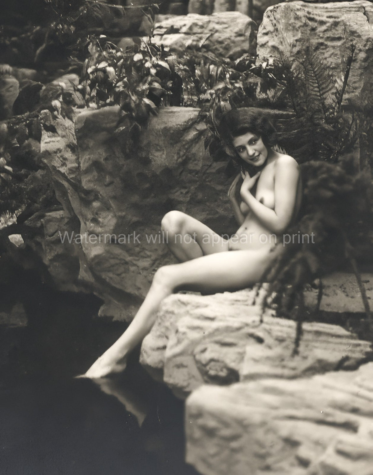 Vintage nude photo - 1930's nudism naturism naked young woman - quality reprint